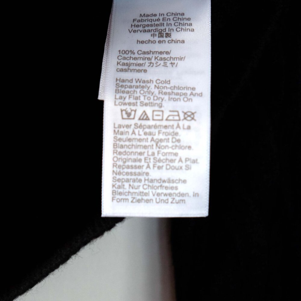 NEW J CREW Shrunken Cashmere Cable V-neck Cardigan Sweater S Small Black Cropped - Picture 5 of 7